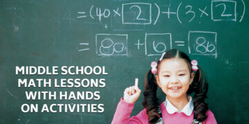 Middle school math lessons with hands-on activities