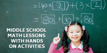 Middle school math lessons with hands-on activities